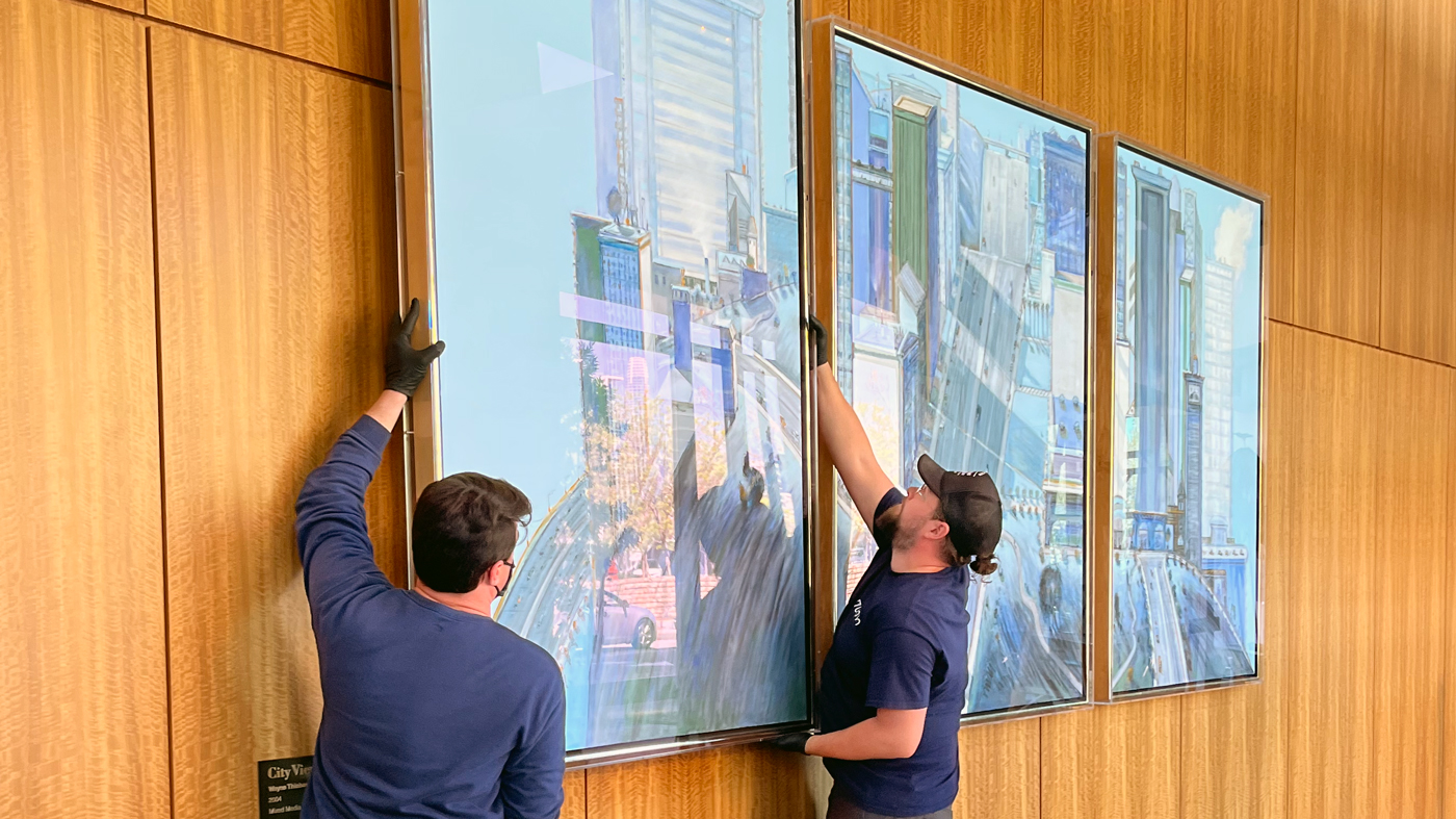 Removal of "City Views" by Wayne Thiebaud from the lobby of Gladstone Institutes