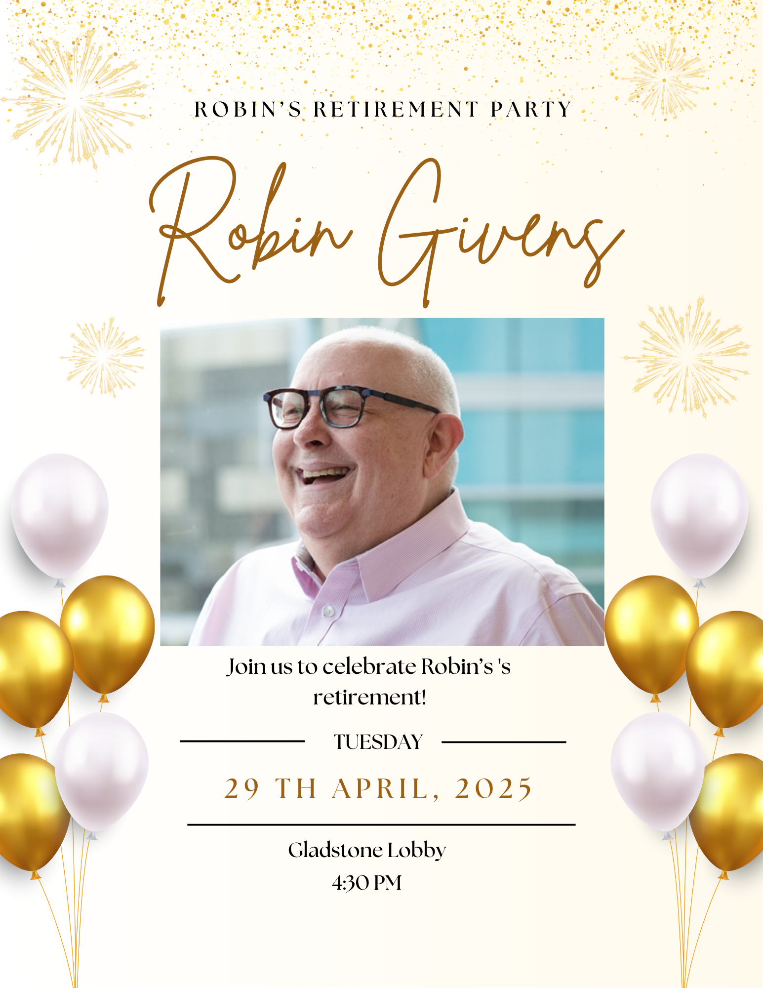 Robin's Farewell Gathering