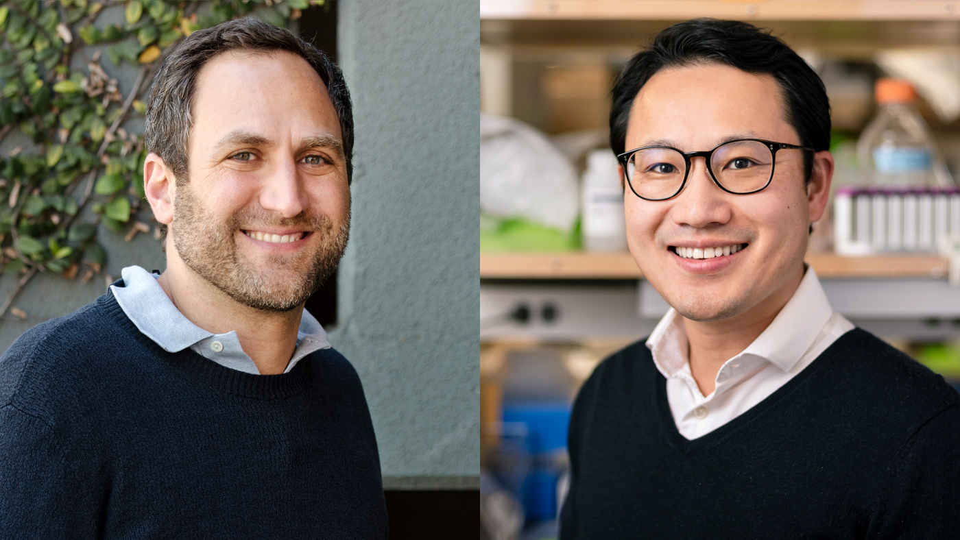 Headshots of Alex Marson and Jimmie Ye side by side